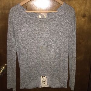 Grey long sleeve top